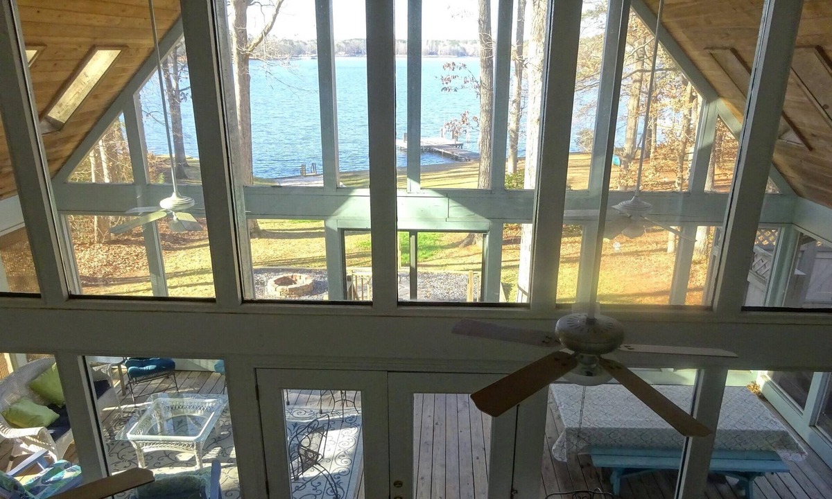 Eatonton House | Airy A-frame with WOW views! Private Dock! Hot-tub! Firepit! Canoe! PetsOK!