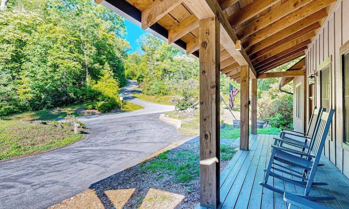 Pisgah Forest House | Custom Creekside Escape | Entertainers Deck & Wooded Views, Kids Play Zone
