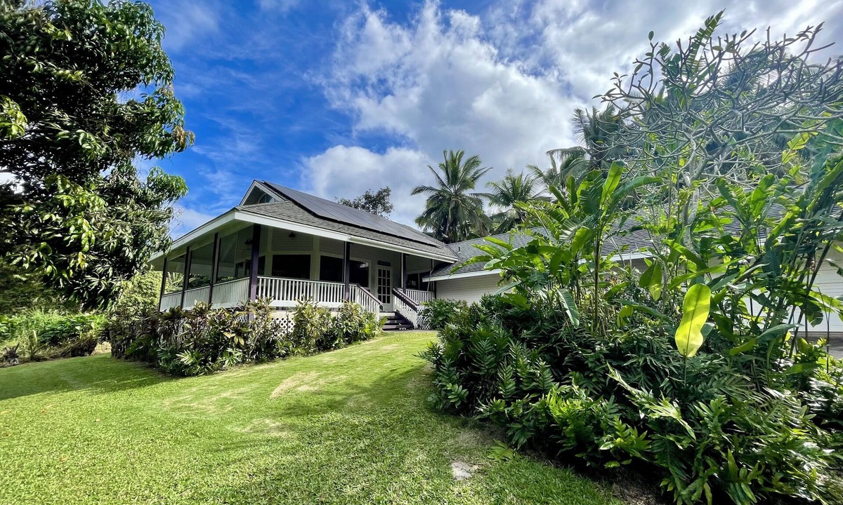 Kilauea House | Elegant Secluded Beach Estate Plantation in Moloaa Bay, Hi Kauai TVR 4180