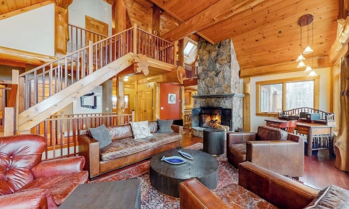 Carrabassett Valley House | Expansive Getaway with Mountain Views, Hot Tub, Home Theater & Game Room