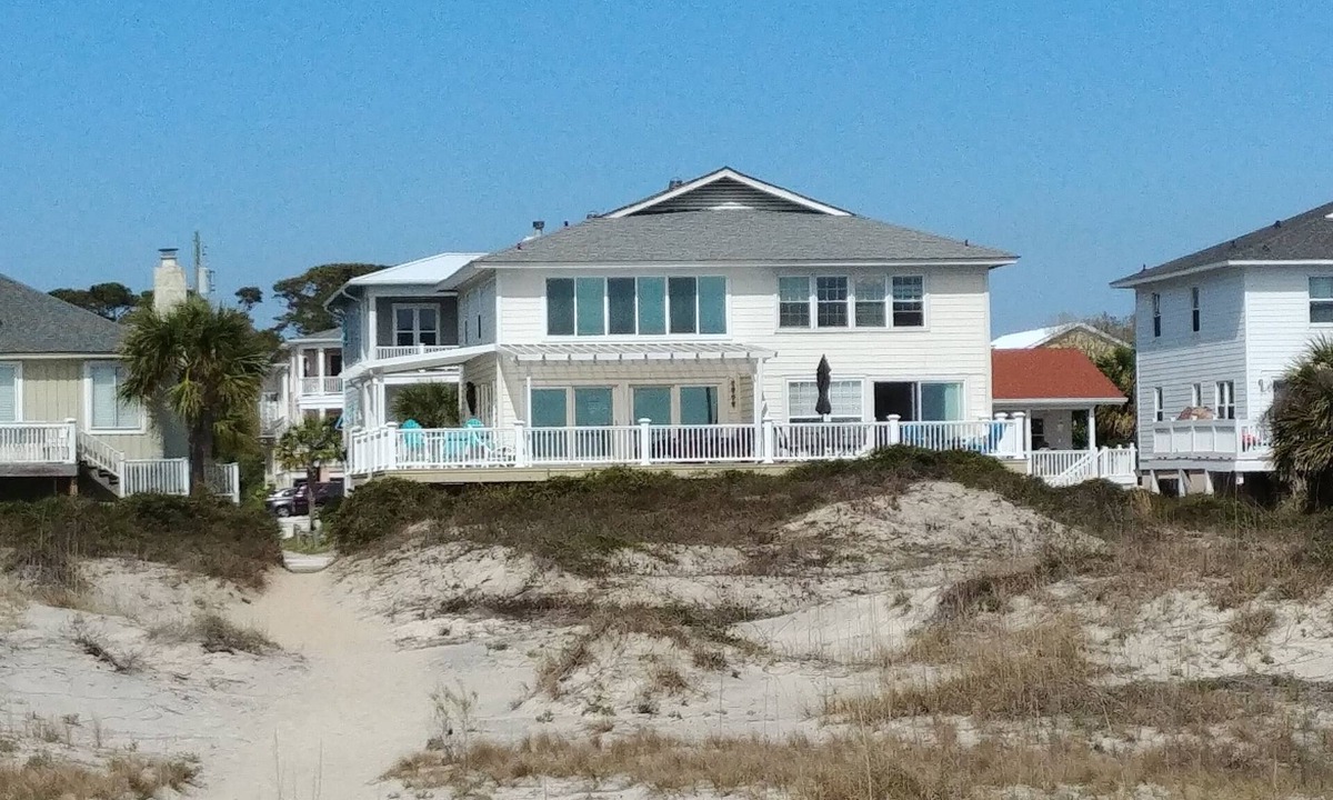 Savannah Beach House | It's a Beach Haven and it's Beachfront! See the beautiful dunes and ocean