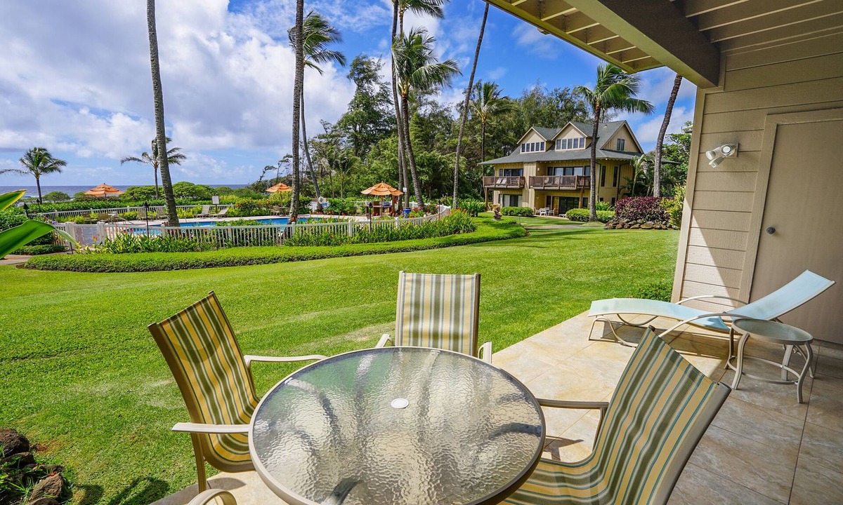 Lihue Condo | Kaha Lani #109, Ocean View, Swimming Pool, Ground Floor, Free Wi-fi/Parking