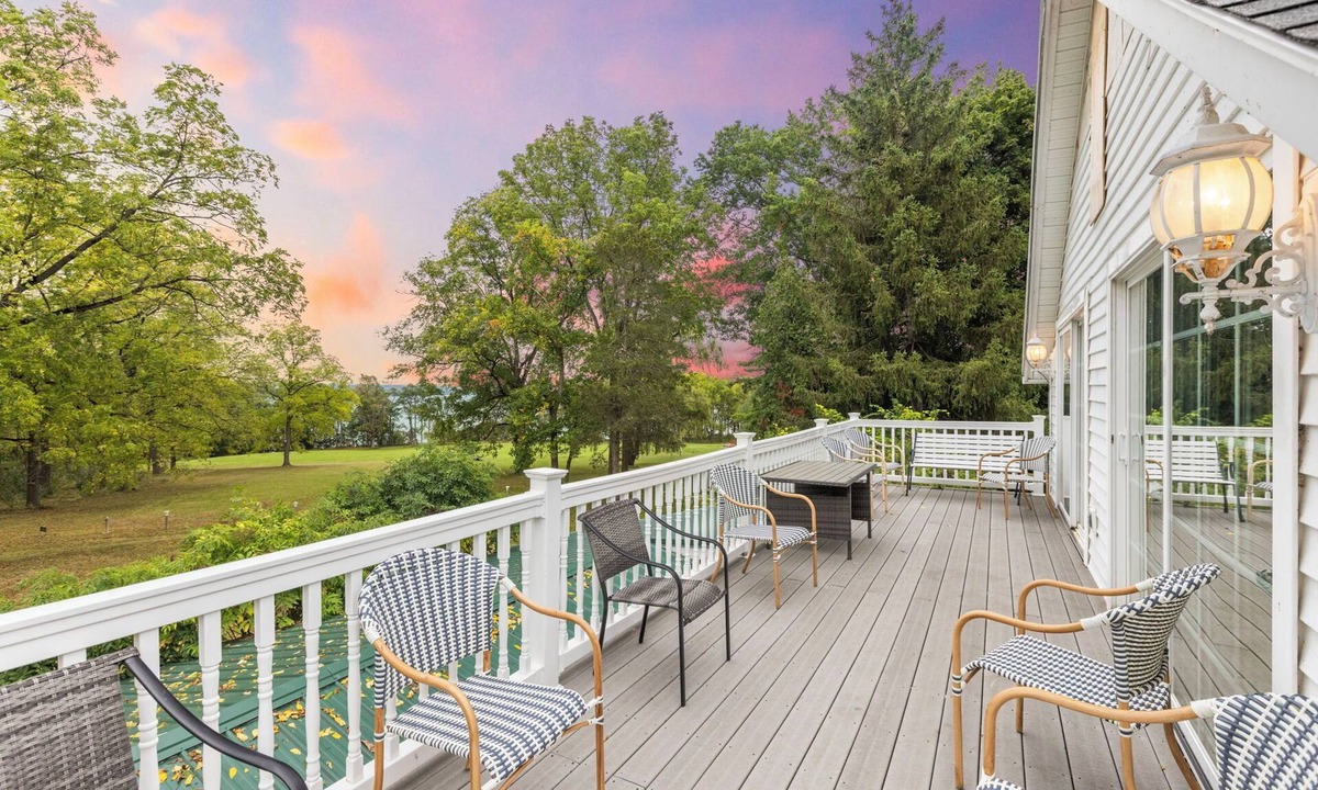 Seneca Falls House | Lakefront at its finest—two homes, a private beach, and spectacular Cayuga Lake views.