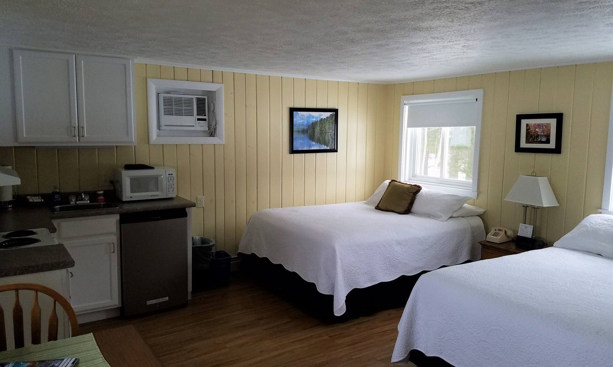 Dryden Apartment | Lakefront Studio w/Kayaks, Porch & Kitchen on Wilson Lake, ME