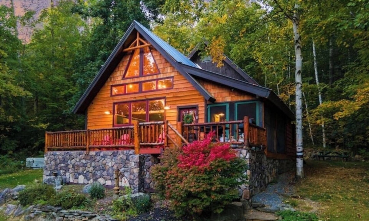 Hague Cabin | Mountainside Cabin Hot Tub & Fireplace Serenity Less than 2 miles to Lake George