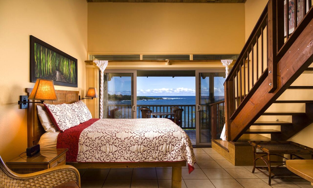 Hana Apartment | Oceanview Hana Kai Maui #202 - Lofted Studio, Panoramic View! 2 Queen Beds!