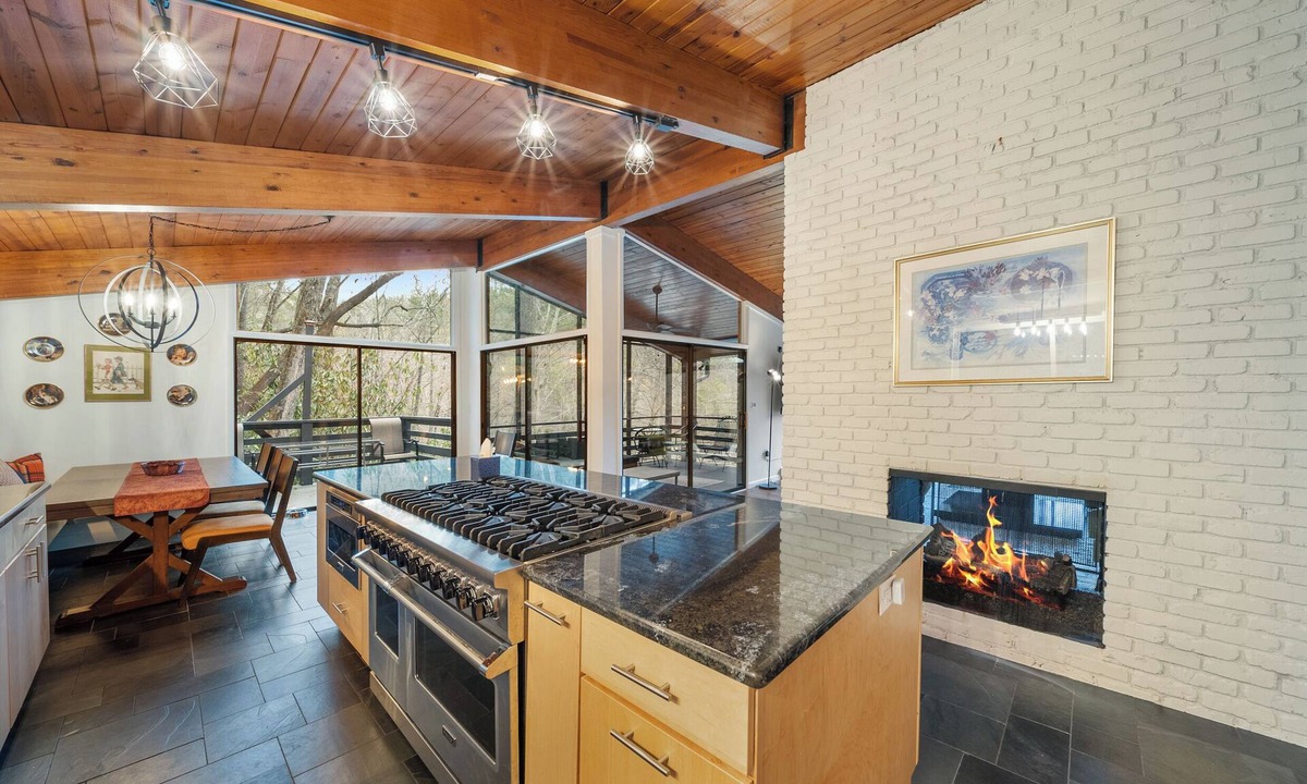 Lenoir House | Private Modern Getaway w/Fireplace, Porch & Deck near Blowing Rock