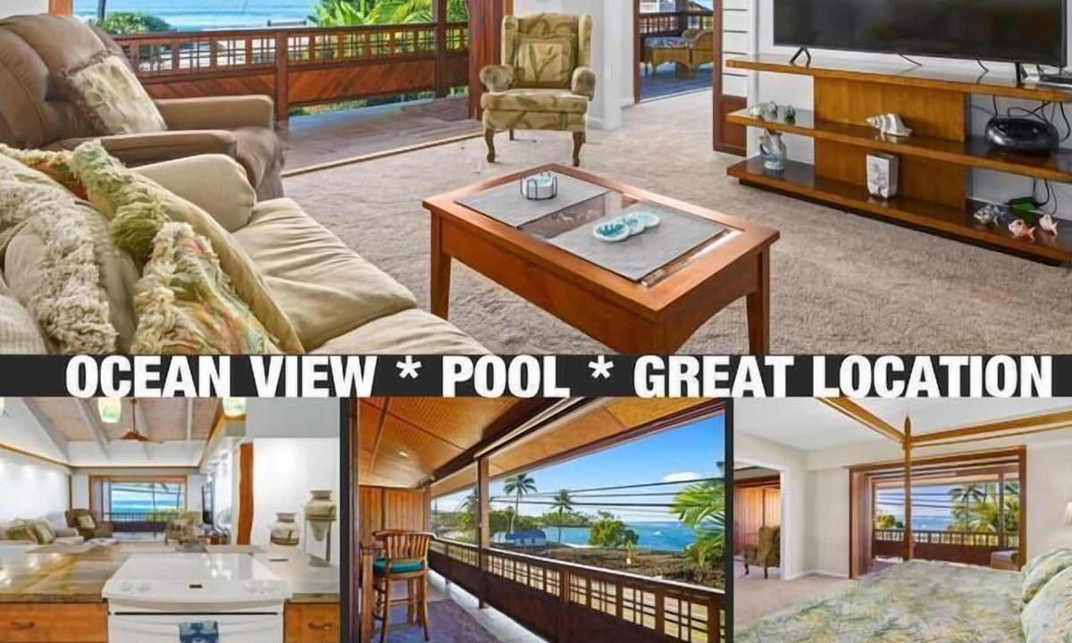 Kahaluu Bay Villa | Reefside Suite at Seaspray Ocean View