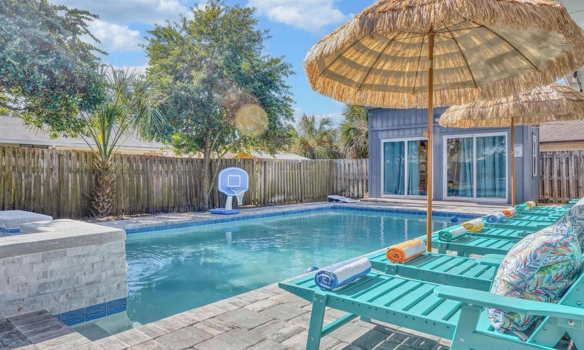 Dolphin's Cove House | Seaside Paradise: Dive into Luxury with Saltwater Pool, Spa, and Chemical-Free Bliss