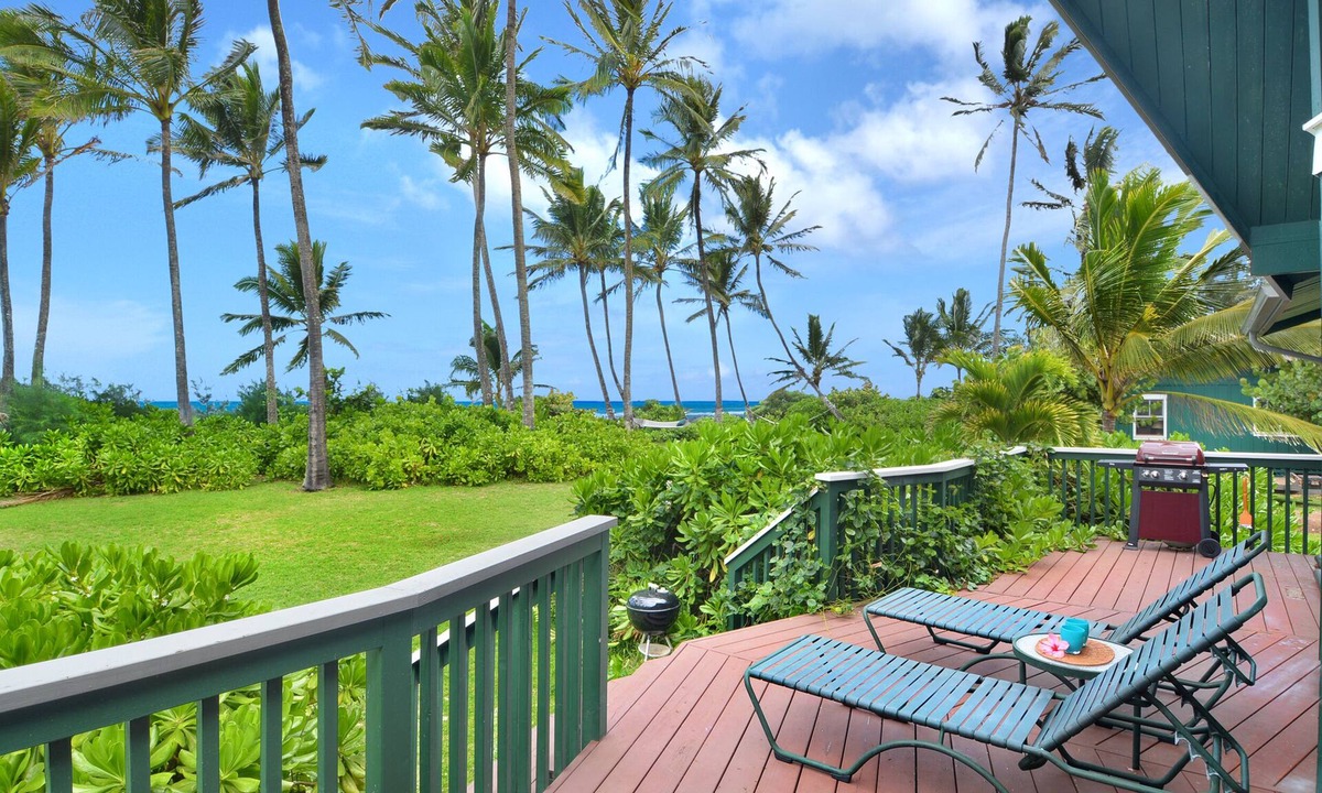 Wainiha House | Waiohonu Lush, tropical foliage, Beachfront Home