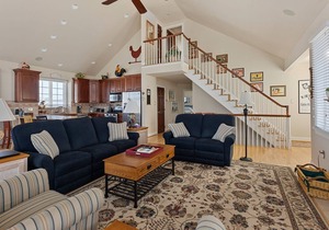 5 bedroom, 4 bath home is just nine houses from the entrance to a dune-protected beach