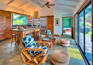 Hawaii Life Rentals presents Lani Kai - Beachfront on Hanalei Bay.
