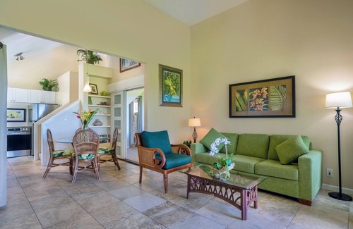 Princeville Condo | Lovely ground floor with oceanfront views, king bed, pool & more