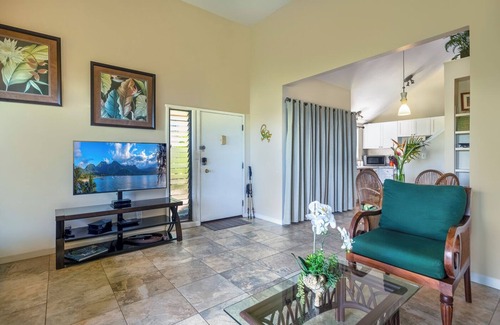 Princeville Condo | Lovely ground floor with oceanfront views, king bed, pool & more