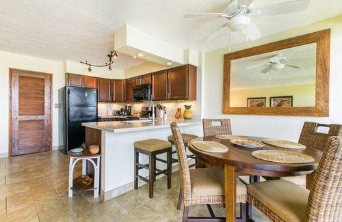 Poipu Condo | Oceanfront Condo, steps to the ocean with AC, Lanai, Sunrise Views & Snorkeling