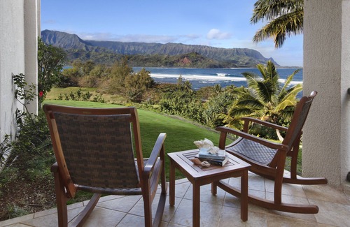 Princeville Condo | Oceanfront view at Hanalei Bay Resort 9104,5,6 - 6 min walk to the beach