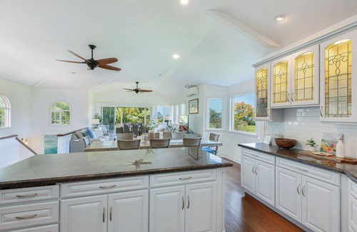 Princeville House | Ohana Kamalani: Lavish Fairwayfront Home w/Pool, AC & Stunning Sunsets!
