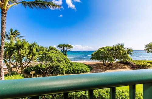 Wailua Condo | Waipouli Beach Resort VIP Ocean And Beach Front Penthouse Villa! AC Pool