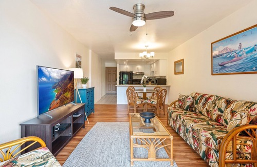 Nawiliwili Condo | Banyan Harbor #F71, Walk to Beach, Wifi, AC, Pool, Parking, Laundry