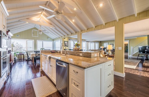 Sodus Point House | Beautifully updated home on the bay and golf course with dock and raised deck!