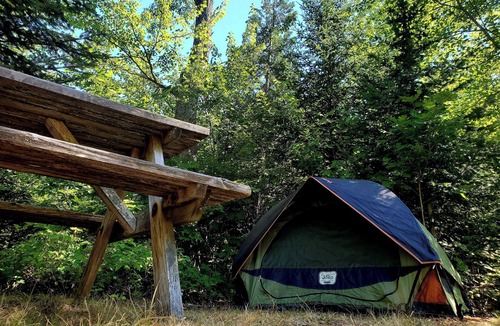 Surry RV Rental | Chickadee Hollow: Rustic Eco Camping near Acadia National Park!
