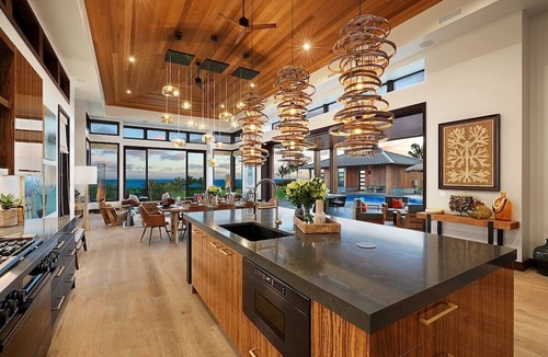 Poipu House | Dramatic New Kukui'ula Estate: Dazzling Style + Seaviews + Unique Pool & Spa