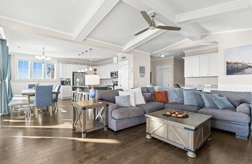 Yaupon Beach House | Experience ocean views at Panama Breeze, a spacious 6-bedroom retreat in Oak Island.