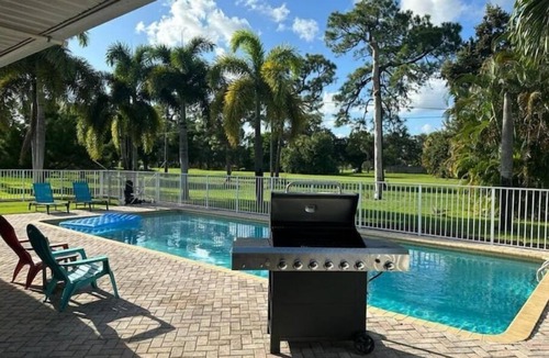 Lake Worth House | Golf course view & heated pool in Lake Worth, FL