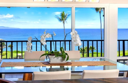 Napili Apartment | Kapalua Bay Villas Ocean View 4 BR Sleeps 12 Steps to Beach Complimentary Car with 6 Nights KBV ML-2077 by KBM