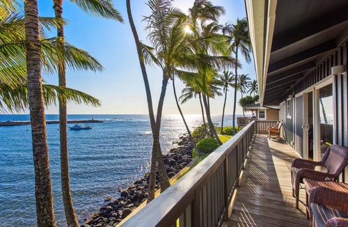Poipu House | Kauai Bay House, Ocean Front, AC