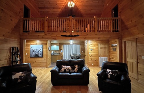Toombs County Cabin | Kennedy Family Cabin- a large log cabin in a rural, farming community