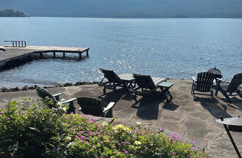 Silver Bay House | Lake George lakefront- 300ft private shoreline, modern update w/view, new host