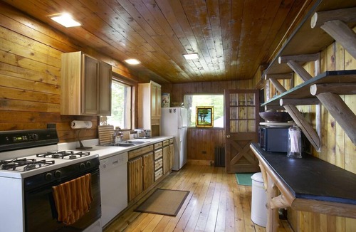 Muskegon Cottage | Lake Michigan 1945 Log Cabin Cottage Home North Muskegon Private Sandy Beach