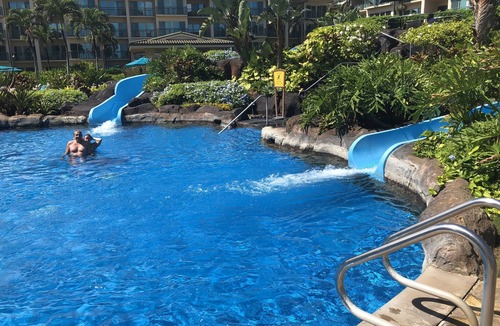 Kapaa Condo | Luxury Condo-2Waterslides, 3 hottubs, huge pool, BBQ’s, AC, WiFi & 3-75” TV’s
