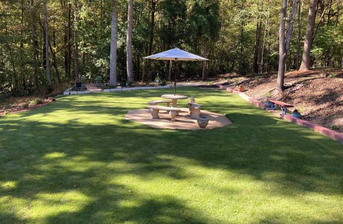 Braselton House | Main level access = 2 BR, 2 private baths, and much more. Wheelchair accessible.