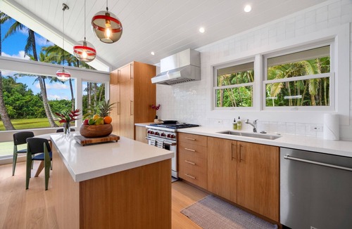 Kilauea House | Modern Oasis w/Hot Tub, 5 min walk to Anini Beach