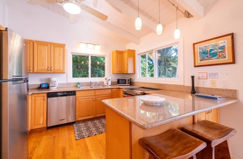 Kilauea Cottage | Moloa'a Bay Cottage: 1 BR, 1 BA Cottage in Anahola, Sleeps 4