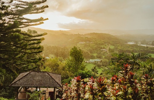 Lawai Apartment | NEW! Queen w/Private Outdoor Gazebo Hot Tub Salt Water