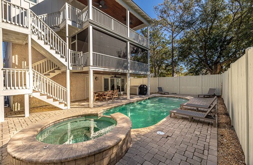East Beach House | Newly renovated 2023 with private pool and just steps to the beach.