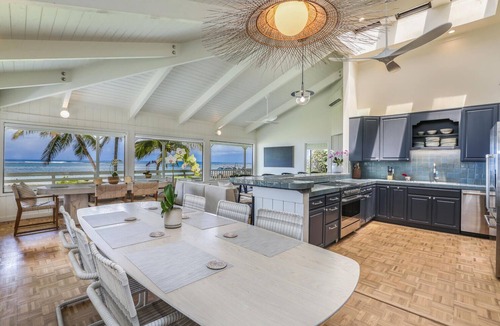 Kilauea House | Newly renovated beachfront paradise steps away from the tranquil shores of Anini Beach!