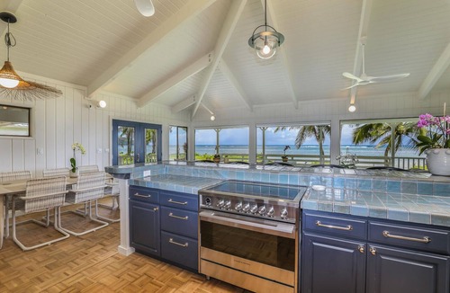 Kilauea House | Newly renovated beachfront paradise steps away from the tranquil shores of Anini Beach!