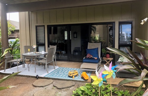 Lihue Condo | Ocean view 2 bedroom centrally located condo. Steps from the ocean!