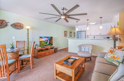 Wailua Condo | "Oceanfront Condo: Coconut Tree & Ocean Views, Whale Watching, Paddlers, and Surfers at Wailua Bay!"