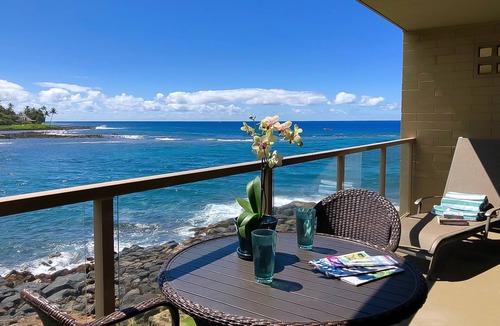 Poipu Apartment | Oceanfront Condo near Lawai Beach w/Lanai, Free WiFi, Shared BBQ, W/D, & A/C