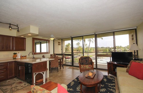 Poipu Condo | Oceanfront Condo, steps to the ocean with AC, Lanai, Sunrise Views & Snorkeling