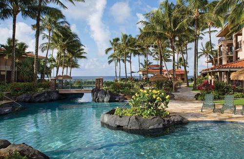 Poipu Condo | Oceanfront resort, two bedroom villa at Marriott Waiohai Beach Club!