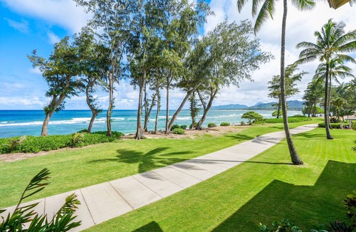 Wailua Apartment | Oceanfront Studio with AC | King Bed | Pool Access