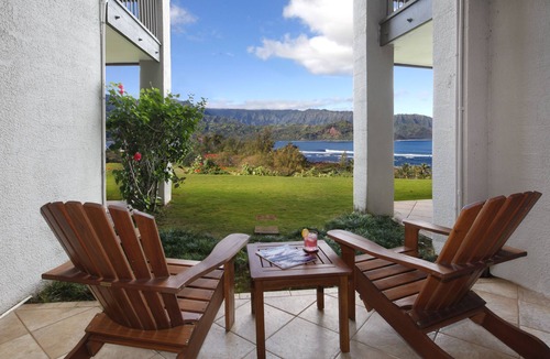 Princeville Condo | Oceanfront view at Hanalei Bay Resort 9104,5,6 - 6 min walk to the beach