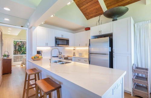 Princeville Condo | Pali Ke Kua 201, Spectacular Oceanfront with Bali Hai View, Renovated 2025