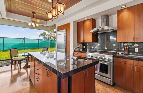 Kaiulani House | Panoramic views of Anini Beach w/pool & hot tub $15K/month